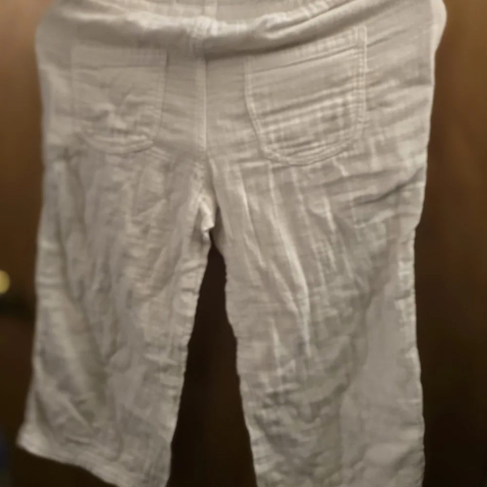 Delia's White Drawstring Crop Lounge Pants - Picture 6 of 6